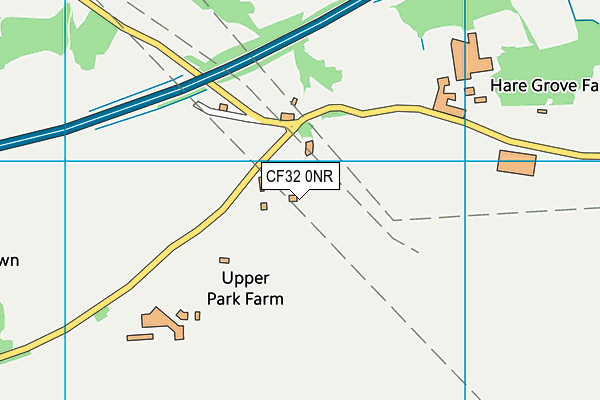 CF32 0NR map - OS VectorMap District (Ordnance Survey) CF32 0NR map - OS VectorMap District (Ordnance Survey)