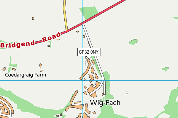 CF32 0NY map - OS VectorMap District (Ordnance Survey) CF32 0NY map - OS VectorMap District (Ordnance Survey)