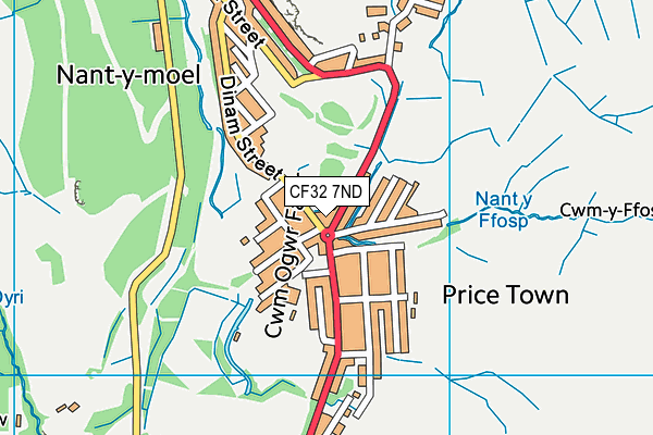 CF32 7ND map - OS VectorMap District (Ordnance Survey) CF32 7ND map - OS VectorMap District (Ordnance Survey)
