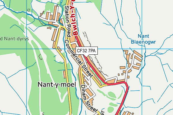 CF32 7PA map - OS VectorMap District (Ordnance Survey) CF32 7PA map - OS VectorMap District (Ordnance Survey)