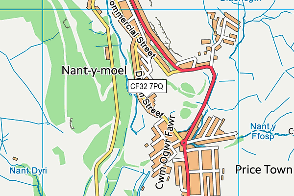 CF32 7PQ map - OS VectorMap District (Ordnance Survey) CF32 7PQ map - OS VectorMap District (Ordnance Survey)