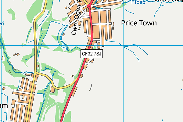 CF32 7SJ map - OS VectorMap District (Ordnance Survey) CF32 7SJ map - OS VectorMap District (Ordnance Survey)