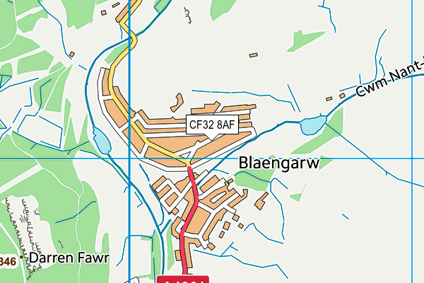 CF32 8AF map - OS VectorMap District (Ordnance Survey) CF32 8AF map - OS VectorMap District (Ordnance Survey)
