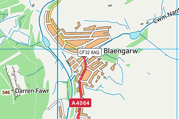 CF32 8AQ map - OS VectorMap District (Ordnance Survey) CF32 8AQ map - OS VectorMap District (Ordnance Survey)