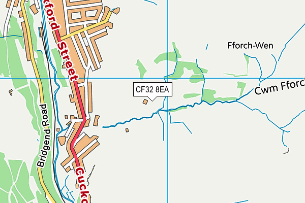 CF32 8EA map - OS VectorMap District (Ordnance Survey) CF32 8EA map - OS VectorMap District (Ordnance Survey)