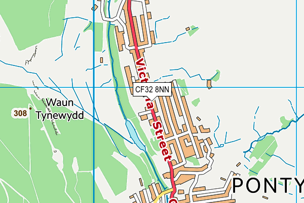 CF32 8NN map - OS VectorMap District (Ordnance Survey) CF32 8NN map - OS VectorMap District (Ordnance Survey)