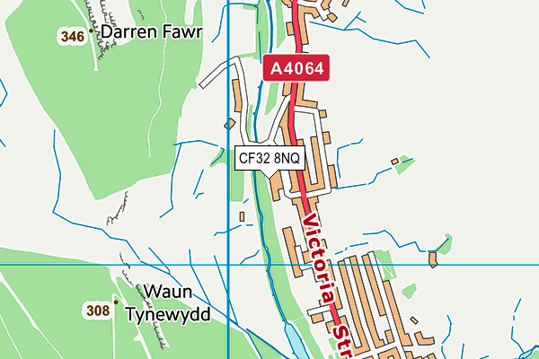 CF32 8NQ map - OS VectorMap District (Ordnance Survey) CF32 8NQ map - OS VectorMap District (Ordnance Survey)