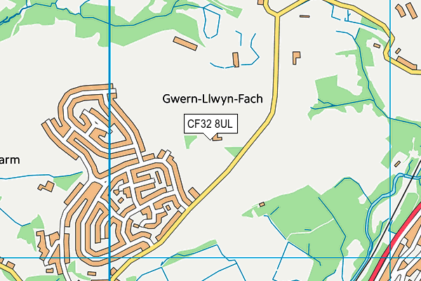 CF32 8UL map - OS VectorMap District (Ordnance Survey) CF32 8UL map - OS VectorMap District (Ordnance Survey)