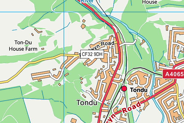 CF32 9DH map - OS VectorMap District (Ordnance Survey) CF32 9DH map - OS VectorMap District (Ordnance Survey)