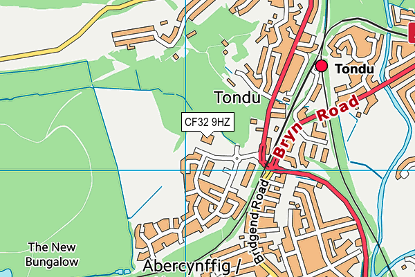 CF32 9HZ map - OS VectorMap District (Ordnance Survey) CF32 9HZ map - OS VectorMap District (Ordnance Survey)