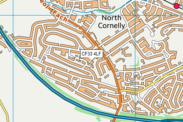 CF33 4LF map - OS VectorMap District (Ordnance Survey) CF33 4LF map - OS VectorMap District (Ordnance Survey)