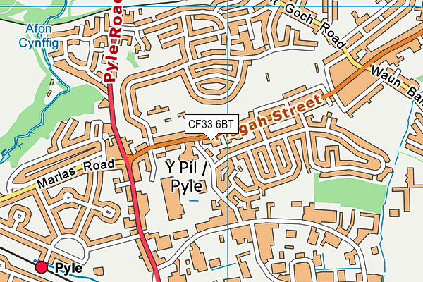 CF33 6BT map - OS VectorMap District (Ordnance Survey) CF33 6BT map - OS VectorMap District (Ordnance Survey)