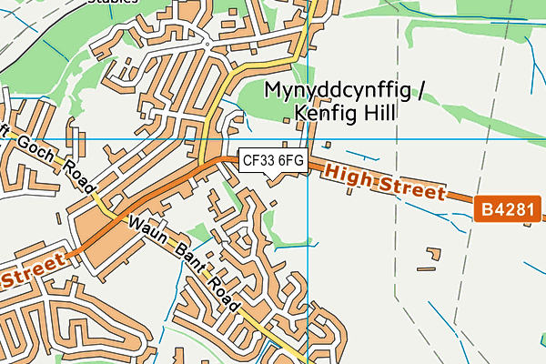 CF33 6FG map - OS VectorMap District (Ordnance Survey) CF33 6FG map - OS VectorMap District (Ordnance Survey)