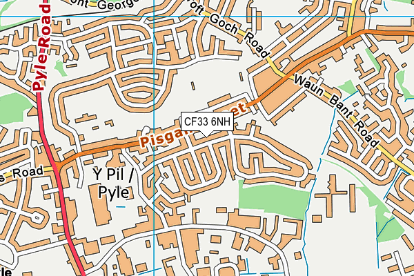 CF33 6NH map - OS VectorMap District (Ordnance Survey)