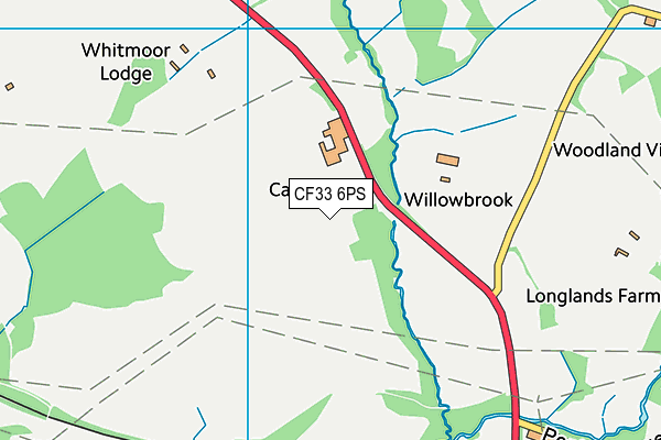 CF33 6PS map - OS VectorMap District (Ordnance Survey) CF33 6PS map - OS VectorMap District (Ordnance Survey)