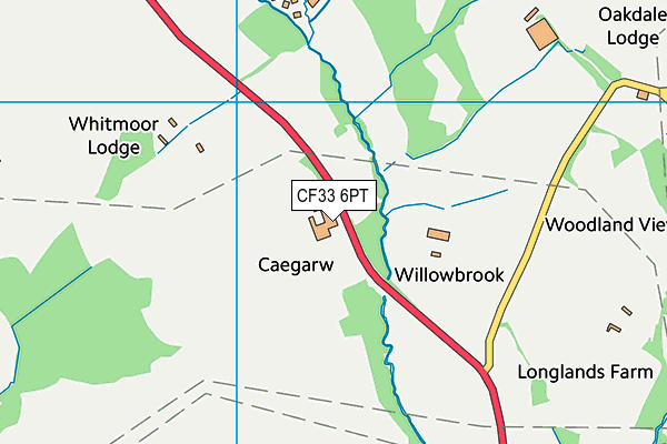 CF33 6PT map - OS VectorMap District (Ordnance Survey) CF33 6PT map - OS VectorMap District (Ordnance Survey)