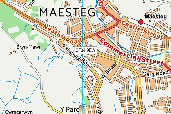 CF34 9EW map - OS VectorMap District (Ordnance Survey) CF34 9EW map - OS VectorMap District (Ordnance Survey)