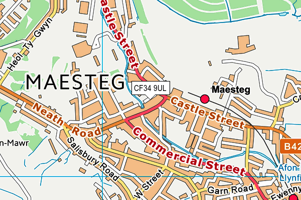 CF34 9UL map - OS VectorMap District (Ordnance Survey) CF34 9UL map - OS VectorMap District (Ordnance Survey)