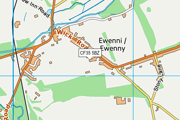 CF35 5BZ map - OS VectorMap District (Ordnance Survey) CF35 5BZ map - OS VectorMap District (Ordnance Survey)