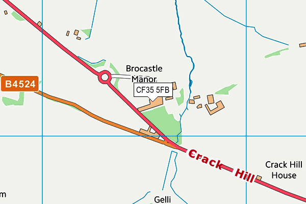 CF35 5FB map - OS VectorMap District (Ordnance Survey) CF35 5FB map - OS VectorMap District (Ordnance Survey)