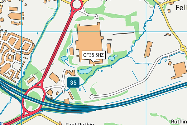 CF35 5HZ map - OS VectorMap District (Ordnance Survey) CF35 5HZ map - OS VectorMap District (Ordnance Survey)