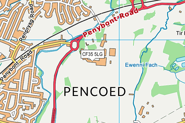 CF35 5LG map - OS VectorMap District (Ordnance Survey) CF35 5LG map - OS VectorMap District (Ordnance Survey)