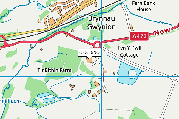 CF35 5NQ map - OS VectorMap District (Ordnance Survey) CF35 5NQ map - OS VectorMap District (Ordnance Survey)
