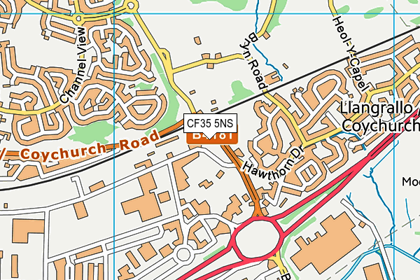 CF35 5NS map - OS VectorMap District (Ordnance Survey) CF35 5NS map - OS VectorMap District (Ordnance Survey)