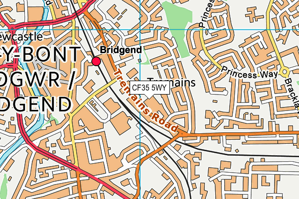 CF35 5WY map - OS VectorMap District (Ordnance Survey) CF35 5WY map - OS VectorMap District (Ordnance Survey)