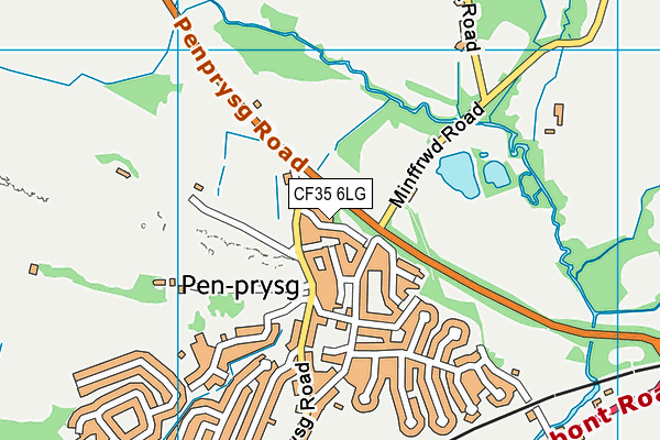 CF35 6LG map - OS VectorMap District (Ordnance Survey) CF35 6LG map - OS VectorMap District (Ordnance Survey)