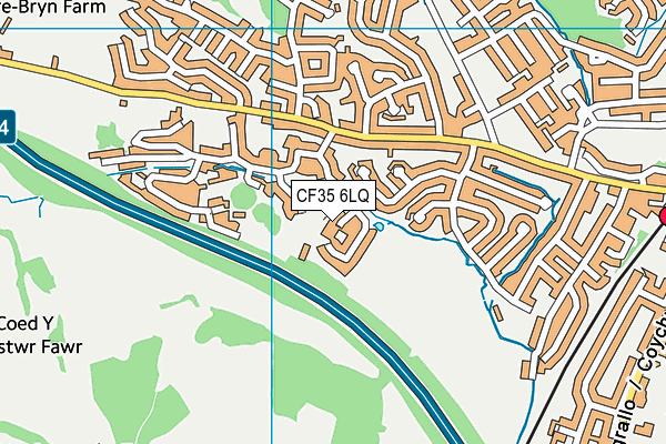 CF35 6LQ map - OS VectorMap District (Ordnance Survey) CF35 6LQ map - OS VectorMap District (Ordnance Survey)
