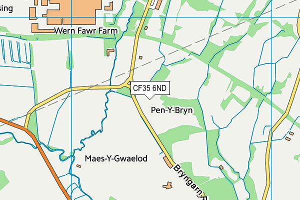 CF35 6ND map - OS VectorMap District (Ordnance Survey) CF35 6ND map - OS VectorMap District (Ordnance Survey)