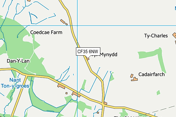 CF35 6NW map - OS VectorMap District (Ordnance Survey) CF35 6NW map - OS VectorMap District (Ordnance Survey)