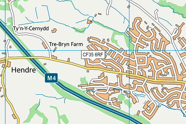 CF35 6RF map - OS VectorMap District (Ordnance Survey) CF35 6RF map - OS VectorMap District (Ordnance Survey)