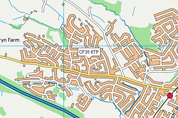 CF35 6TP map - OS VectorMap District (Ordnance Survey) CF35 6TP map - OS VectorMap District (Ordnance Survey)