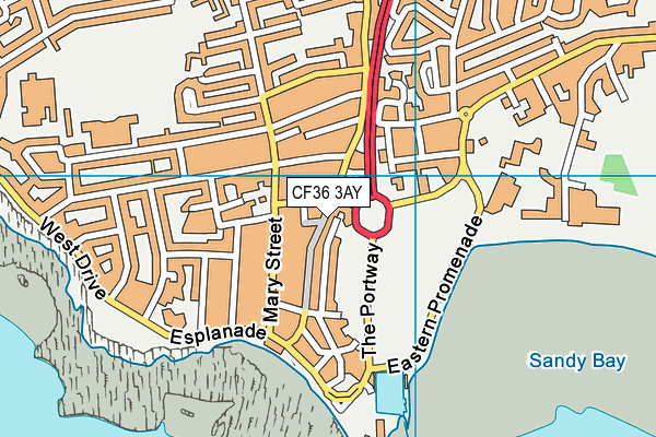 CF36 3AY map - OS VectorMap District (Ordnance Survey) CF36 3AY map - OS VectorMap District (Ordnance Survey)