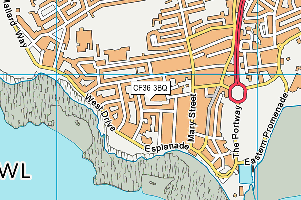 CF36 3BQ map - OS VectorMap District (Ordnance Survey) CF36 3BQ map - OS VectorMap District (Ordnance Survey)