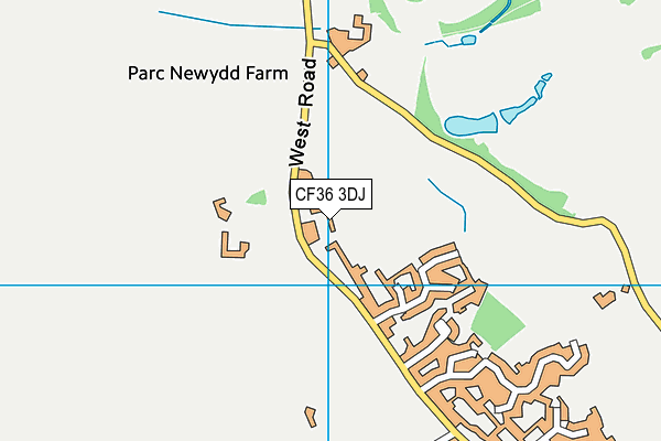CF36 3DJ map - OS VectorMap District (Ordnance Survey) CF36 3DJ map - OS VectorMap District (Ordnance Survey)