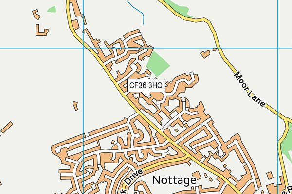 CF36 3HQ map - OS VectorMap District (Ordnance Survey) CF36 3HQ map - OS VectorMap District (Ordnance Survey)