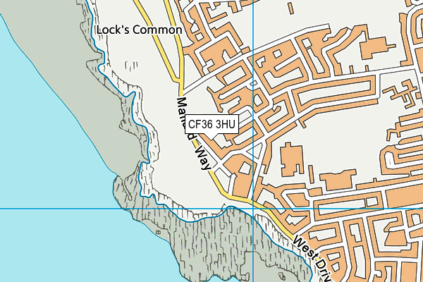 CF36 3HU map - OS VectorMap District (Ordnance Survey) CF36 3HU map - OS VectorMap District (Ordnance Survey)
