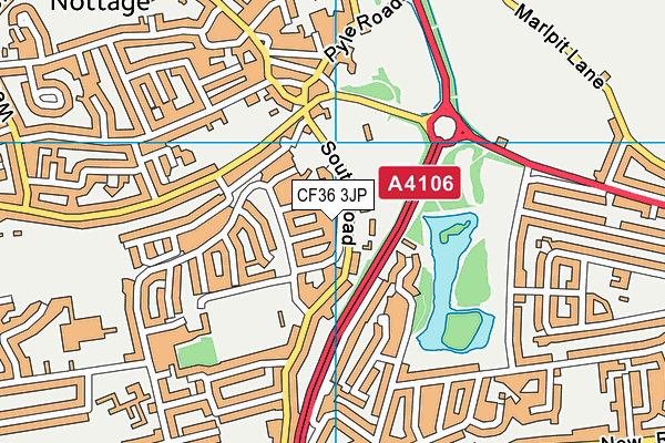 CF36 3JP map - OS VectorMap District (Ordnance Survey) CF36 3JP map - OS VectorMap District (Ordnance Survey)