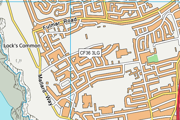 CF36 3LG map - OS VectorMap District (Ordnance Survey) CF36 3LG map - OS VectorMap District (Ordnance Survey)