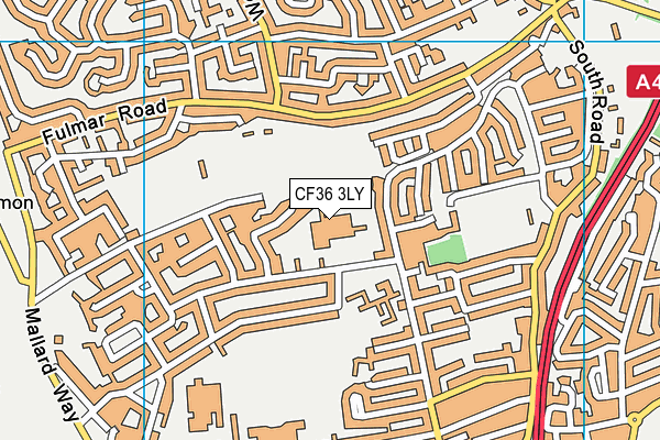 CF36 3LY map - OS VectorMap District (Ordnance Survey) CF36 3LY map - OS VectorMap District (Ordnance Survey)