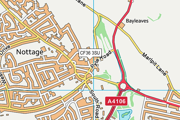 CF36 3SU map - OS VectorMap District (Ordnance Survey) CF36 3SU map - OS VectorMap District (Ordnance Survey)