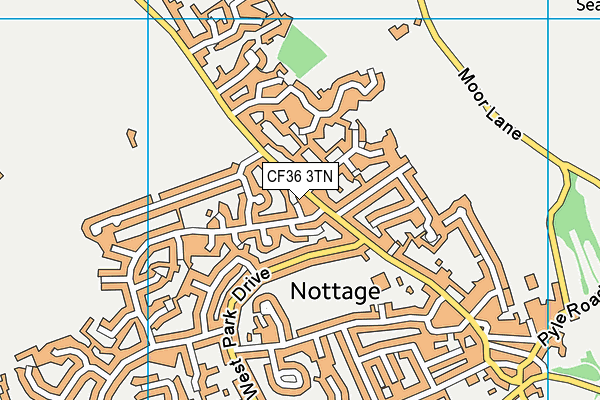 CF36 3TN map - OS VectorMap District (Ordnance Survey) CF36 3TN map - OS VectorMap District (Ordnance Survey)