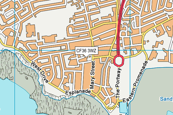 CF36 3WZ map - OS VectorMap District (Ordnance Survey) CF36 3WZ map - OS VectorMap District (Ordnance Survey)