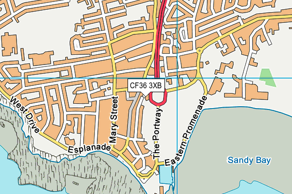 CF36 3XB map - OS VectorMap District (Ordnance Survey) CF36 3XB map - OS VectorMap District (Ordnance Survey)