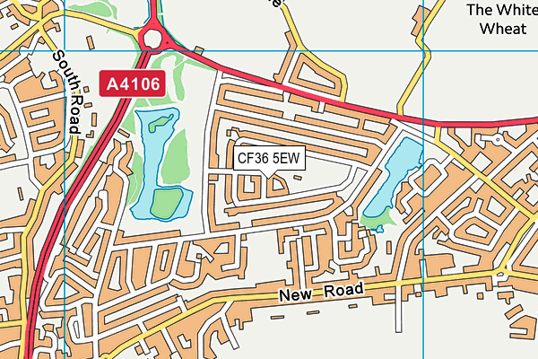 CF36 5EW map - OS VectorMap District (Ordnance Survey) CF36 5EW map - OS VectorMap District (Ordnance Survey)