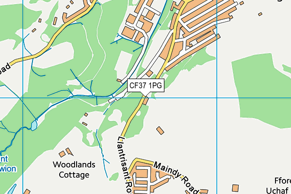 CF37 1PG map - OS VectorMap District (Ordnance Survey) CF37 1PG map - OS VectorMap District (Ordnance Survey)