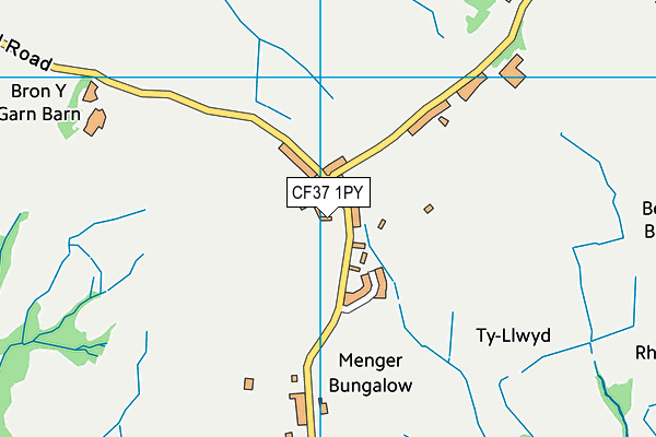 CF37 1PY map - OS VectorMap District (Ordnance Survey) CF37 1PY map - OS VectorMap District (Ordnance Survey)